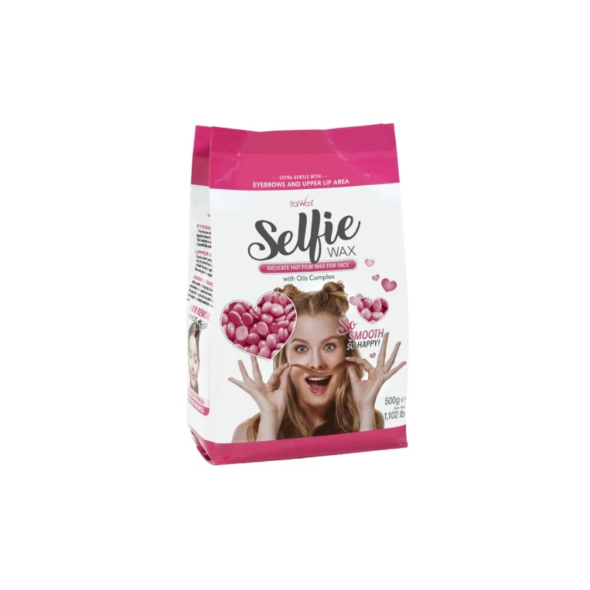 Italwax Hard Wax Selfie with Natural Oils 500g Elite Salon Supplies