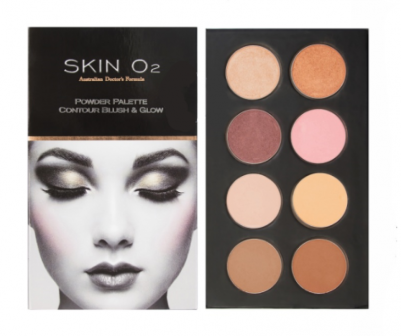 SkinO2 Contour Blush & Glow Palette