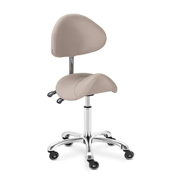 Saddle Medi Stool With Tilt - Latte