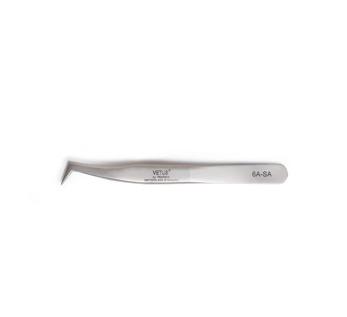 VETUS ST-12 Straight Tweezers – High Quality For Eyelash Extensions – Silver – AU Stock