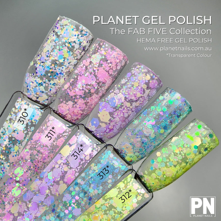 The Planet Nails FAB FIVE LIMITED EDITION